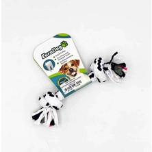 Hnrlishp Eurodog Diş Ipi Iki Düğüm Ince Siyah Beyaz 15 cm