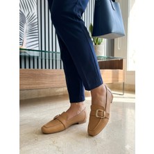 Pynare Yandan Tokalı Deri Ayakkabı