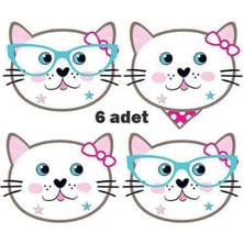 Parti Show Miss Cat Kağıt Maske 6 Adet