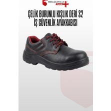 Selçuklu Plus Kışlık Deri S2 Çelik Burunlu İş Güvenlik Ayakkabısı Suya Dayanıklı Kaymaz