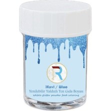Parti Show Yenilebilir Metalik Mavi Renk Toz Gıda Renklendirici