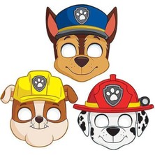 Parti Show Paw Patrol Kağıt Maske 6 Adet