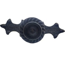 Antika Tarz Dekoratif Pirinç Çizgili Düğme - 35X100 Mm, Büyük, Oksit Midastech
