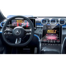 Uniqanatolia Mercedes C200 2025 Hayalet Gösterge ve Multimedya Uyumlu Set Nano Ekran Koruyucu