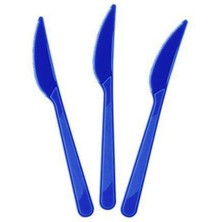 Parti Show Lacivert Plastik Bıçak Lüks (25 Adet)