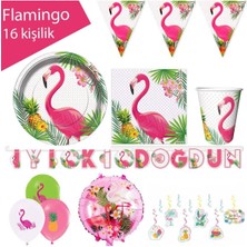 Parti Show Flamingo Parti Seti 16 Kişilik