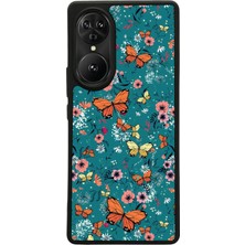 Reeder S19 Max Pro S Edge Uyumlu Floral Tasarımlı Glossy Premium Kılıf