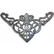 Dekoratif Köşe Süsü, Köşelik - Büyük, 31X55MM, Nikel, 1 Adet Midastech