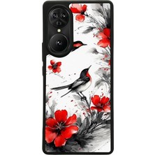 Reeder S19 Max Pro S Edge Uyumlu Floral Tasarımlı Glossy Premium Kılıf