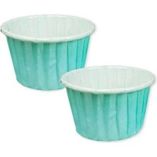 Parti Show Su Yeşili Muffin Kek Kapsülü (25 Adet) Muffin Kağıt Yeşil