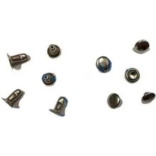 Rivet Perçin - 6mm, Nikel, 1000 Adet Midastech