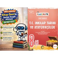 Okyanus Yayınları Classmate Inkılap Soru Bankası + 199 Tl Seviye Tespit ve Kitap Öneri Asistanı Hediye (Yeni Baskı)