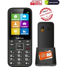 Feyza Design Yerli Üretim Büyük Ekran Tuşlu Cep Telefonu 16GB, Sesli Menü ve Hediye