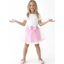 Esila Kids Kız Çocuk Etek Ponponlu Şık Etek