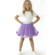 Esila Kids Kız Çocuk Etek Çiçek Desenli 4-14 Yaş