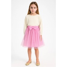 Esila Kids Kız Çocuk Etek Simli Tüllü 4-14 Yaş