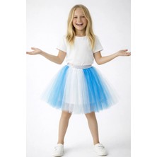 Bym Style Kız Çocuk Etek Çok Renkli Doğum Günü, 23 Nisan ve 29 Ekim Eteği