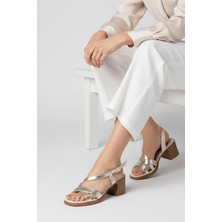 Mammamia D26YS-5025 Kadın Deri Sandalet