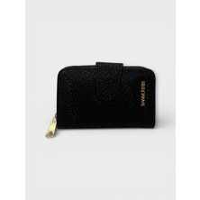 Sanmorris Kadın Suni Deri Fermuarlı ve Çıtçıt Bölmeli Şık Cüzdan