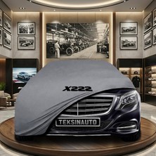 ULTRASHOP Mercedes S Serisi X222 Maybach (2013-2020) Gri Kumaş Oto Branda Araca Özel Penye Araba Brandası Araç Örtüsü