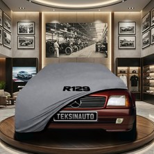 ULTRASHOP Mercedes Sl Serisi R129 (1989-2002) Gri Kumaş Oto Branda Araca Özel Penye Araba Brandası Araç Örtüsü