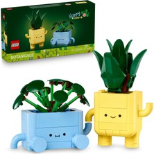 LEGO Botanicals Mutlu Bitkiler 10349 - Renkli Saksılar ile Dracaena ve Para Çiçeği Içeren Sevgililer Günü'ne Özel Yaratıcı Dekoratif Çiçek Yapım Seti (217 Parça)
