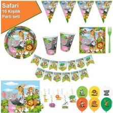Parti Show Safari Parti Seti 16 Kişilik