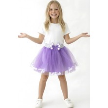 Esila Kids Kız Çocuk Etek Ponponlu Şık Etek