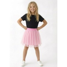 Bym Style Kız Çocuk Etek Misineli Şık Etek