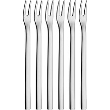 Indispensablely Nuova Çelik 6’lı Kokteyl Çatalı Seti