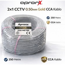 Apronx Cctv Kablo 2+1 (2X0,50MM) 250 Metre
