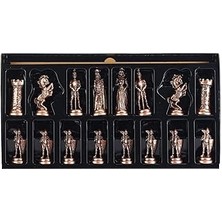 Indispensablely Gifthome Büyük Boy Metal Ingiliz Satranç Taşı Antik