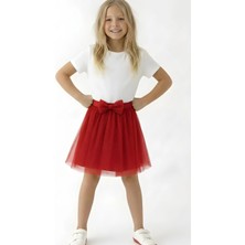 Esila Kids Kız Çocuk Etek Simli Tüllü 4-14 Yaş