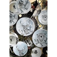 Indispensablely Kütahya Porselen Snowy 24 Parça 6 Kişilik Yemek Takımı