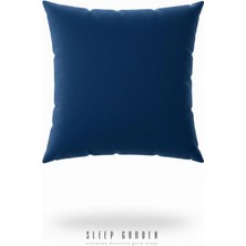 Sleep Garden Erguvan Serisi Kadife Mavi Dekoratif Kırlent 45X45