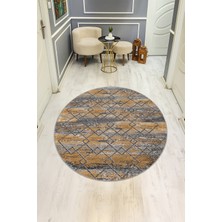 Dolce Mariee Dijital Baskı Eskitme Desenli Kaymaz Taban Halı H0350