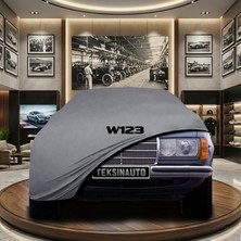 ULTRASHOP Mercedes E Serisi W123 (1976-1986) Gri Kumaş Oto Branda Araca Özel Penye Araba Brandası Araç Örtüsü