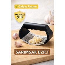 Paslanmaz Çelik Sarımsak Ezici – Ergonomik Sarımsak Ezme Aparatı