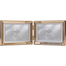 Indispensablely Lawrence Frames Klasik Boncuk Resim Çerçevesi, 6x4 Çift, Altın