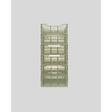 Samelia 20X30X12 Plastik Katlanabilir Taşıma Kasası , Masa, Kiler, Ofis Banyo, Kozmetik Için 6 Adet
