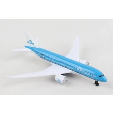 Daron 86RT-2384 Klm 787, 12,5 Cm. Metal Gövde, Plastik Kanatlar, Sergilemeye Hazır Model Yolcu Uçağı
