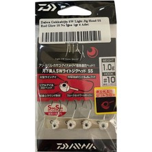 Daiwa Gekkabijin Sw Light Jig Head Ss Red Glow 10 No Iğne 1gr 4 Adet