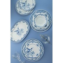 Indispensablely Kütahya Porselen Leonberg 26 Parça Yemek Takımı Blu Rhapsody