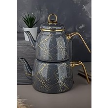 Indispensablely Class Kırık Mermer Çaydanlık, Gri