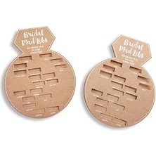 Indispensablely Kate Aspen 28441NA Gelin Partisi Oyunları, Yüzük Şekilli Çılgın Libs Kartları (50'li Set) Düğü