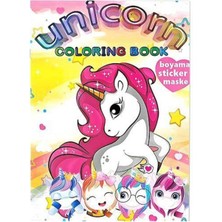 Parti Show 4 Adet Unicorn Boyama Kitabı Stickerlı (16 Sayfa)