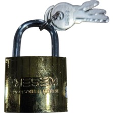 Meşem Asma Kilit Sarı Kısa (32 Mm, 38 Mm, 50 Mm, 63 Mm)