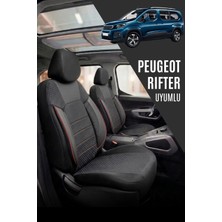 SM OTO KILIF Peugeot Rifter Uyumlu Pamuklu Kumaş Araca Özel Oto Koltuk Kılıfı Tam Set