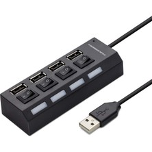 USB Hub 4*usb Siyah HDX7008 Midastech