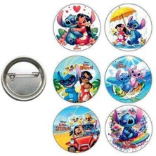 Parti Show Lilo ve Stitch 6'lı Parti Rozeti